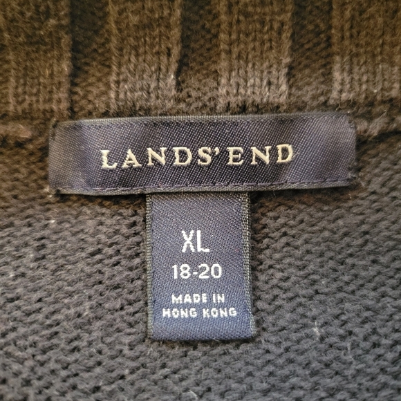 Lands End Fair Isle 3/4 Zip Sweater Size XL - Picture 5 of 5
